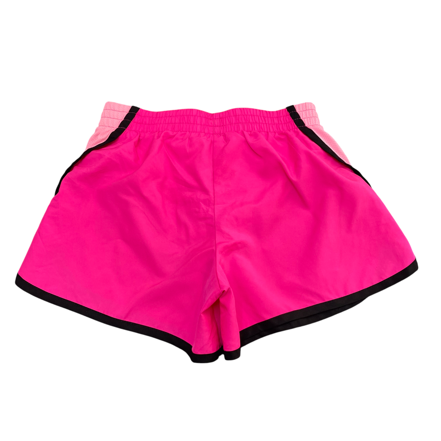 Running Sprinter Shorts Womens Large Pink Elastic Waist Athletic Fit Dolphin Hem