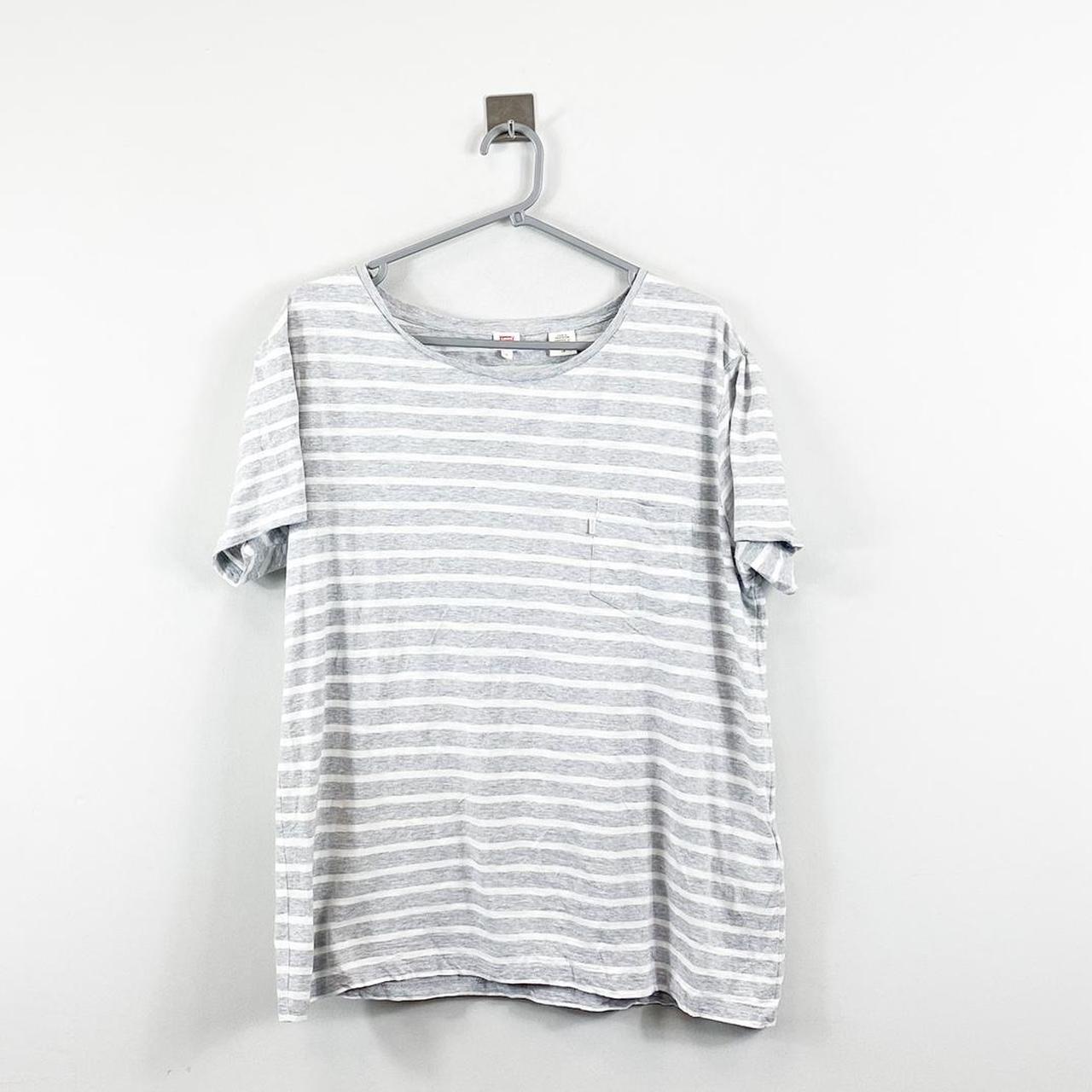 Levis T-shirt Grey stripes Women’s L