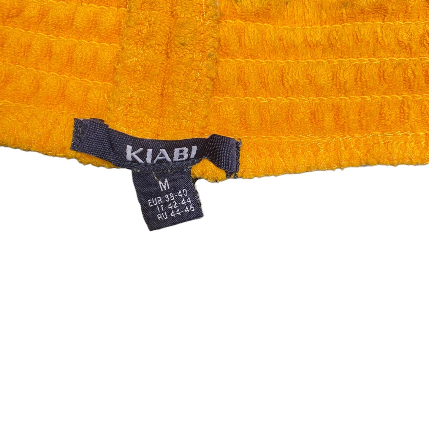 Running Sprinter Shorts Womens M 27" Waist Yellow Terry Cloth Athletic Workout