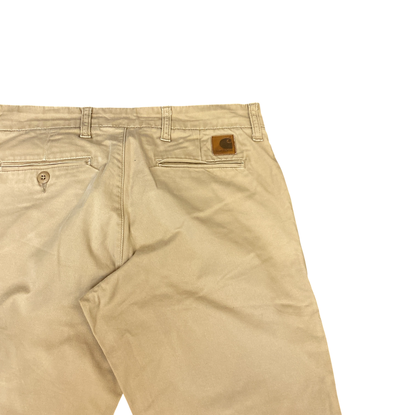 Carhartt Sid Pants Mens Medium Beige Stretch Workwear Low Waist Straight Leg