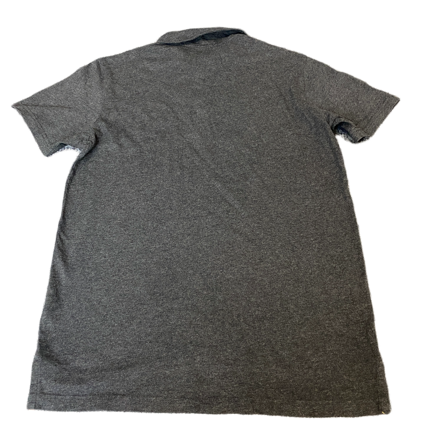 PUMA Polo Shirt Mens M Dark Grey Golf Performance High Low Short Sleeve Popover