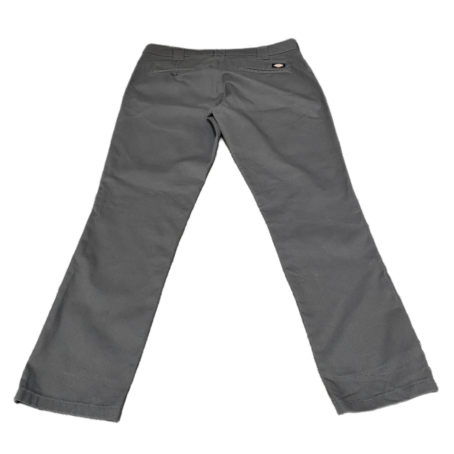 Dickies Chino Pants Fits as Mens 41" Waist Grey Regular Fit Hook & Eye Trousers