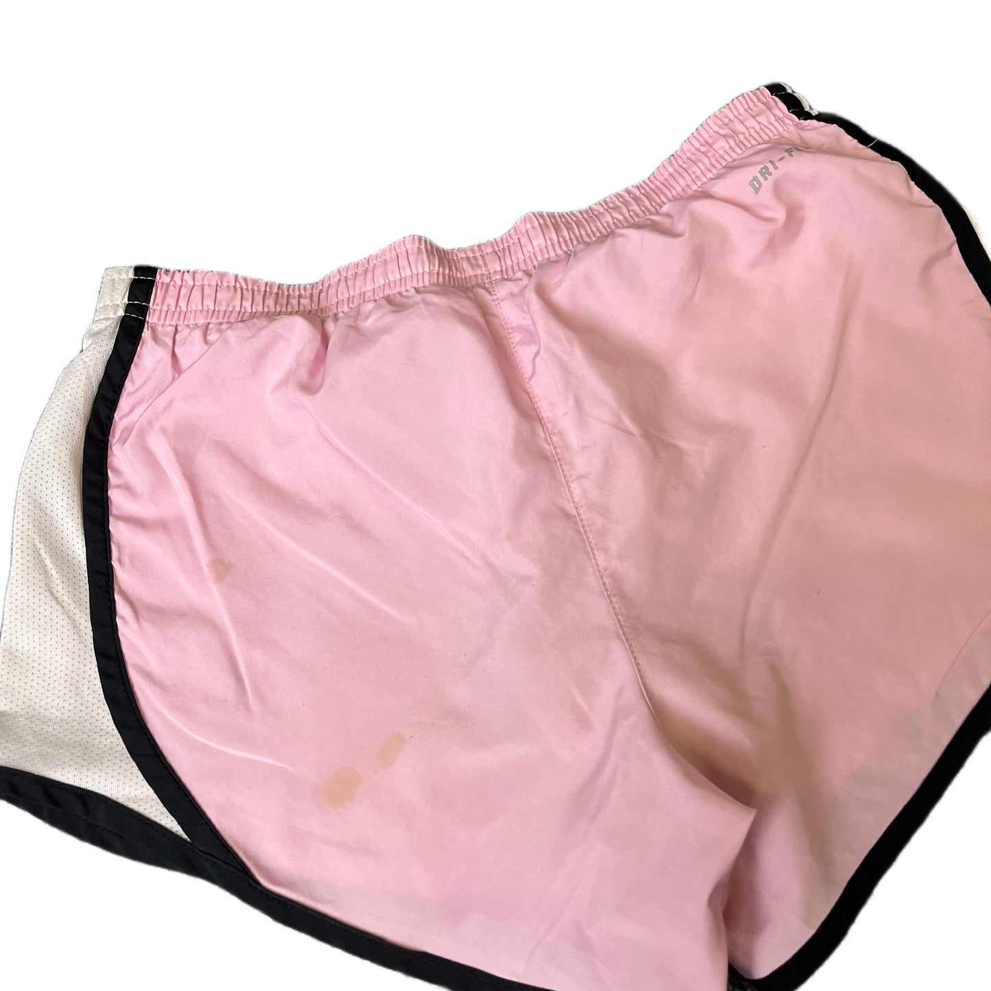 Nike Running Sprinter Shorts Fits as Womens S 25" Waist Pink Workout Dolphin Hem