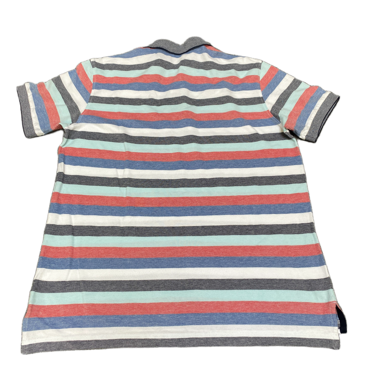 Izod Advantage Polo Shirt Mens Medium Multi Striped Golf Performance Popover