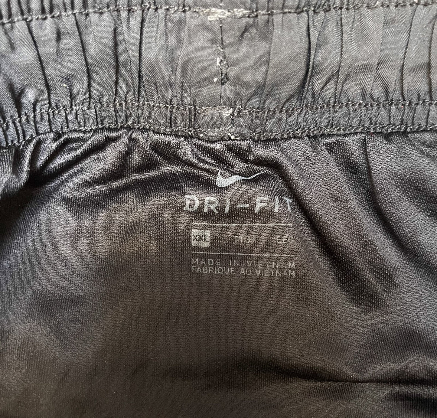 Nike Running Shorts Fits as Womens 2XL 34" Waist Black Mesh Panels Drawstring