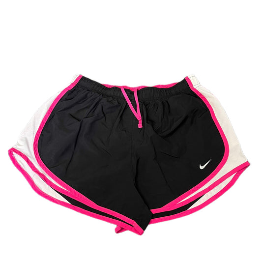 Nike Dri-FIT Athletic Running Shorts Fits as Women S 28" Waist Black Dolphin Hem
