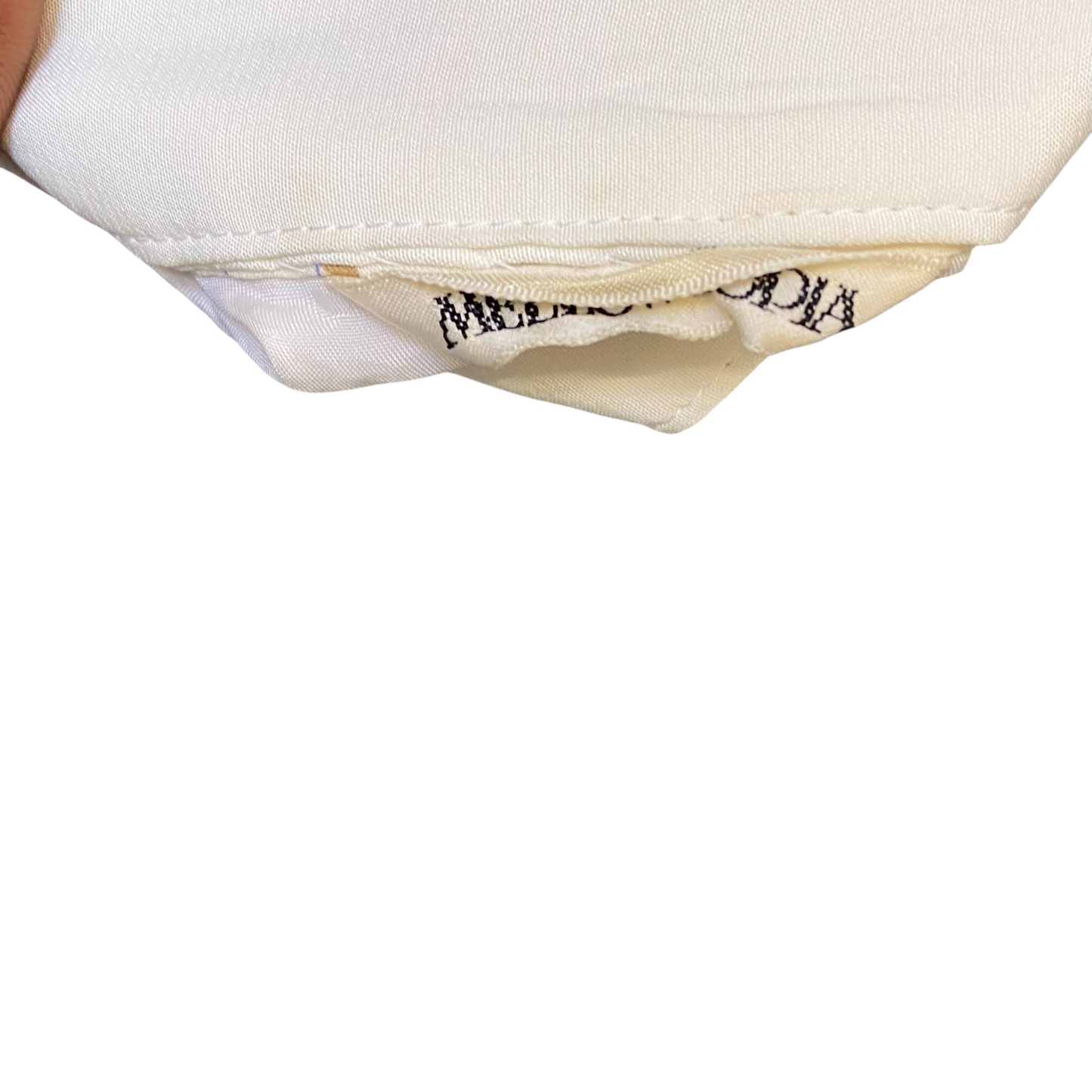 Women A Line Dress M White Purple Floral Print Long Sleeve Collared Button Front