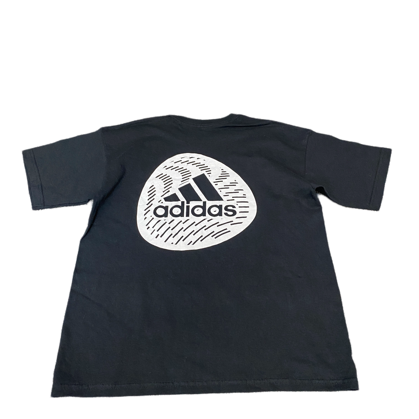 Adidas T-Shirt Womens L Black Regular Fit Oversized Short Sleeve Crew Neck Tee