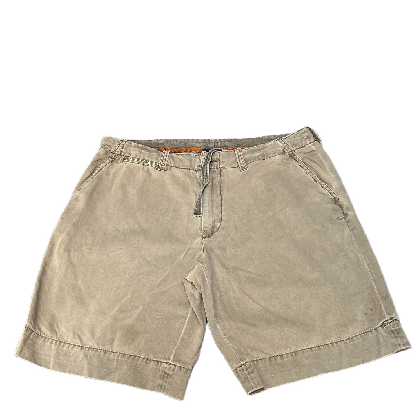 Polo Ralph Lauren Shorts Fits as Mens XL 39" Waist Brown Flat Front Drawstring
