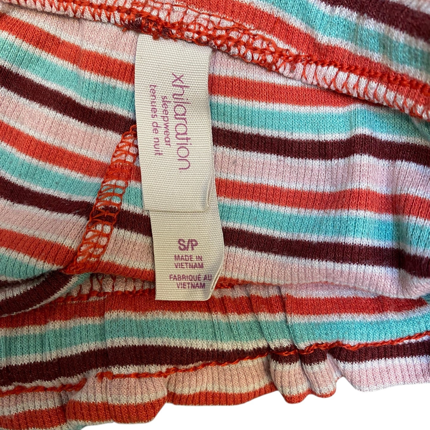 Xhilaration Sleepwear Shorts Womens Small 28" Waist Multi Striped Stretch