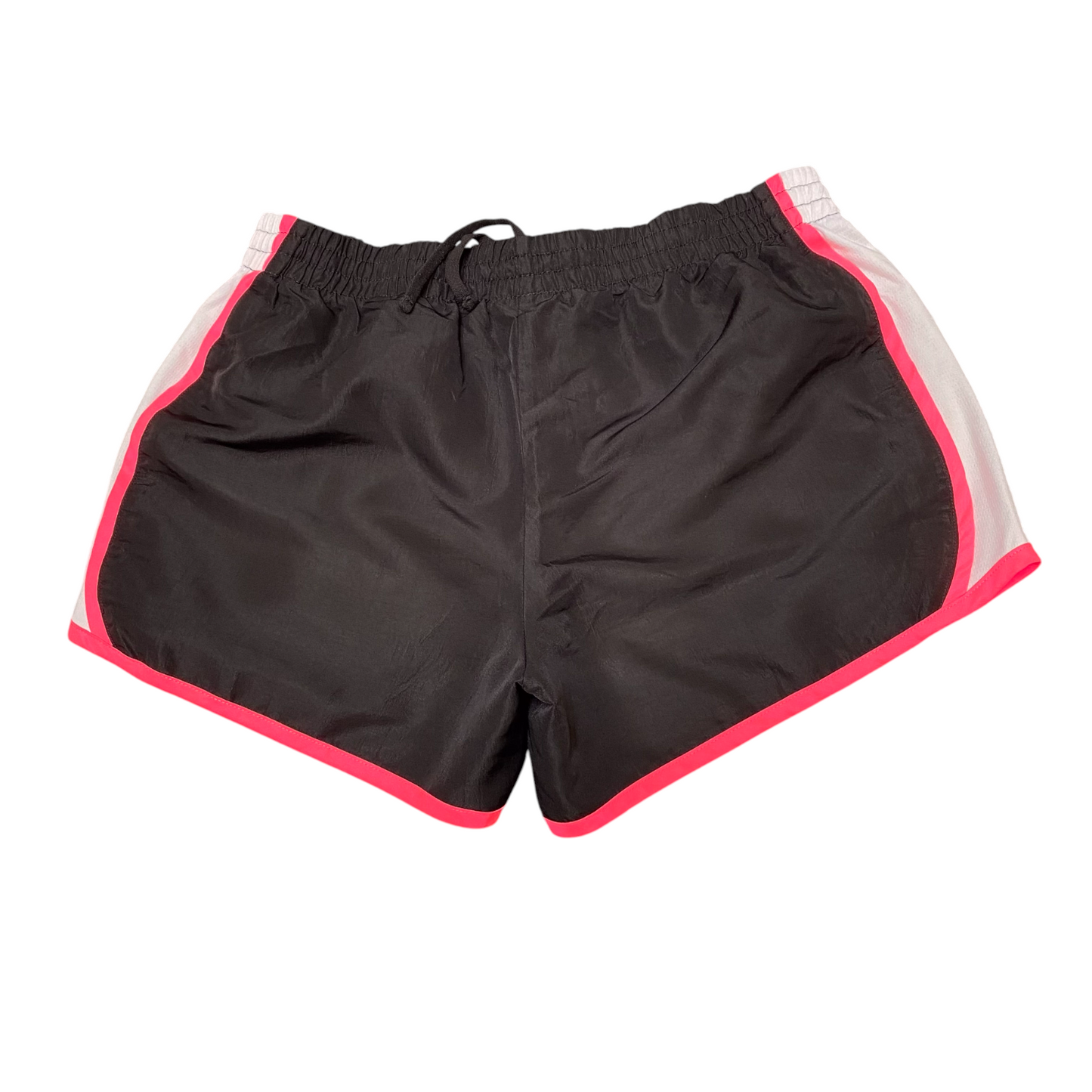 Running Sprinter Shorts Womens M Black White Elastic Waist Drawstring Athletic
