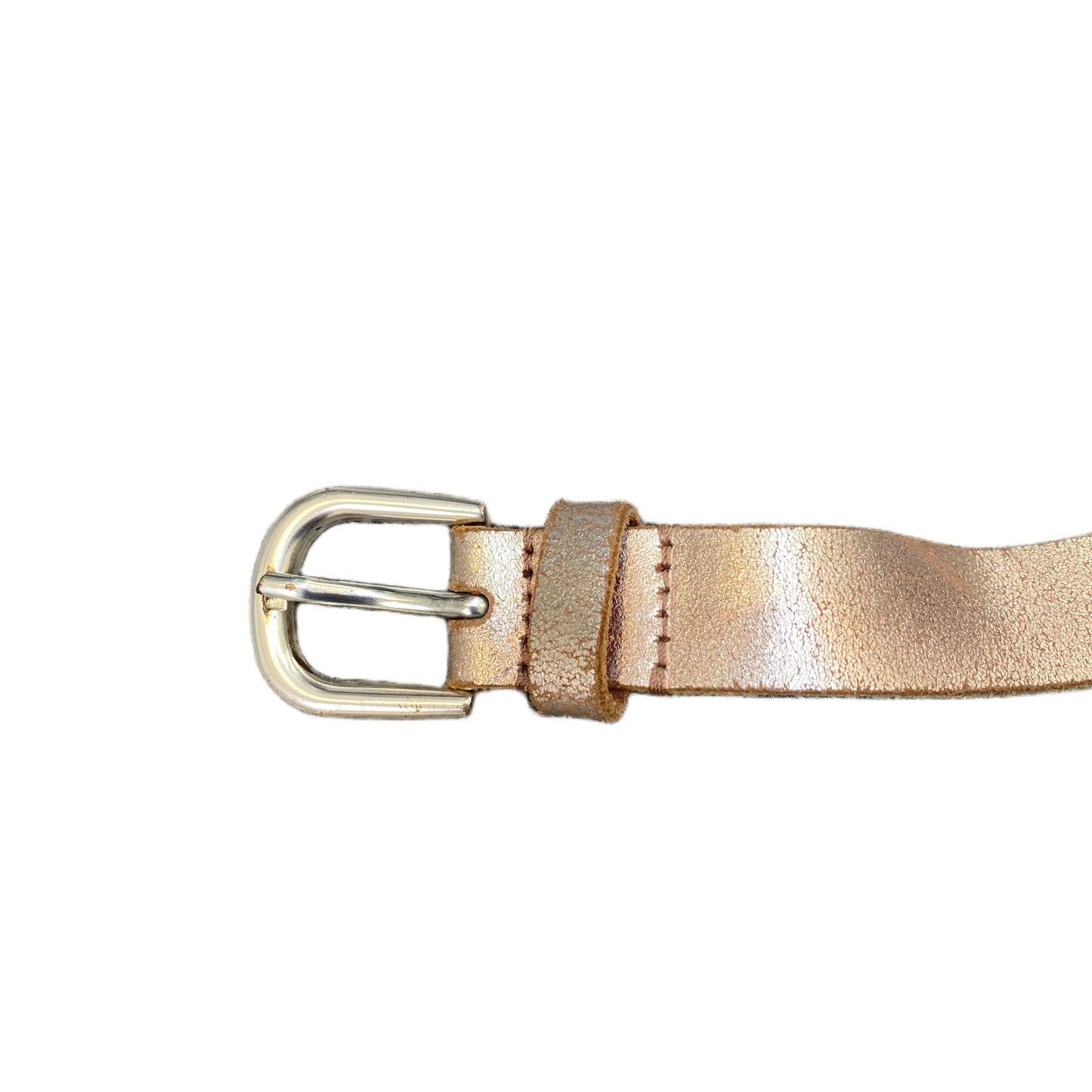 Esprit Waist Belt Mens Brown Leather Adjustable Silver Pin Buckle 40.5 Inches