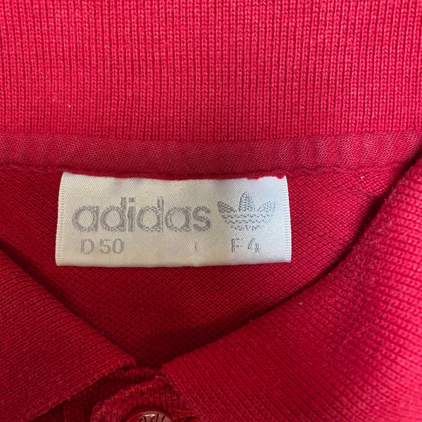 Adidas Originals Polo Shirt Mens Small Red Golf Performance Hi Low Slit Popover