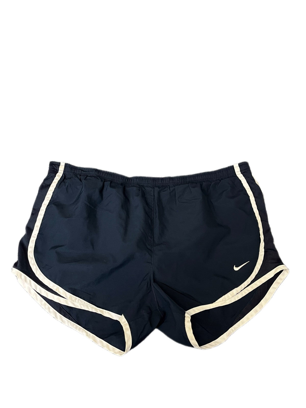 Nike Dri-FIT Running Shorts Fits as Womens XL 34" Waist Navy Lined Dolphin Hem