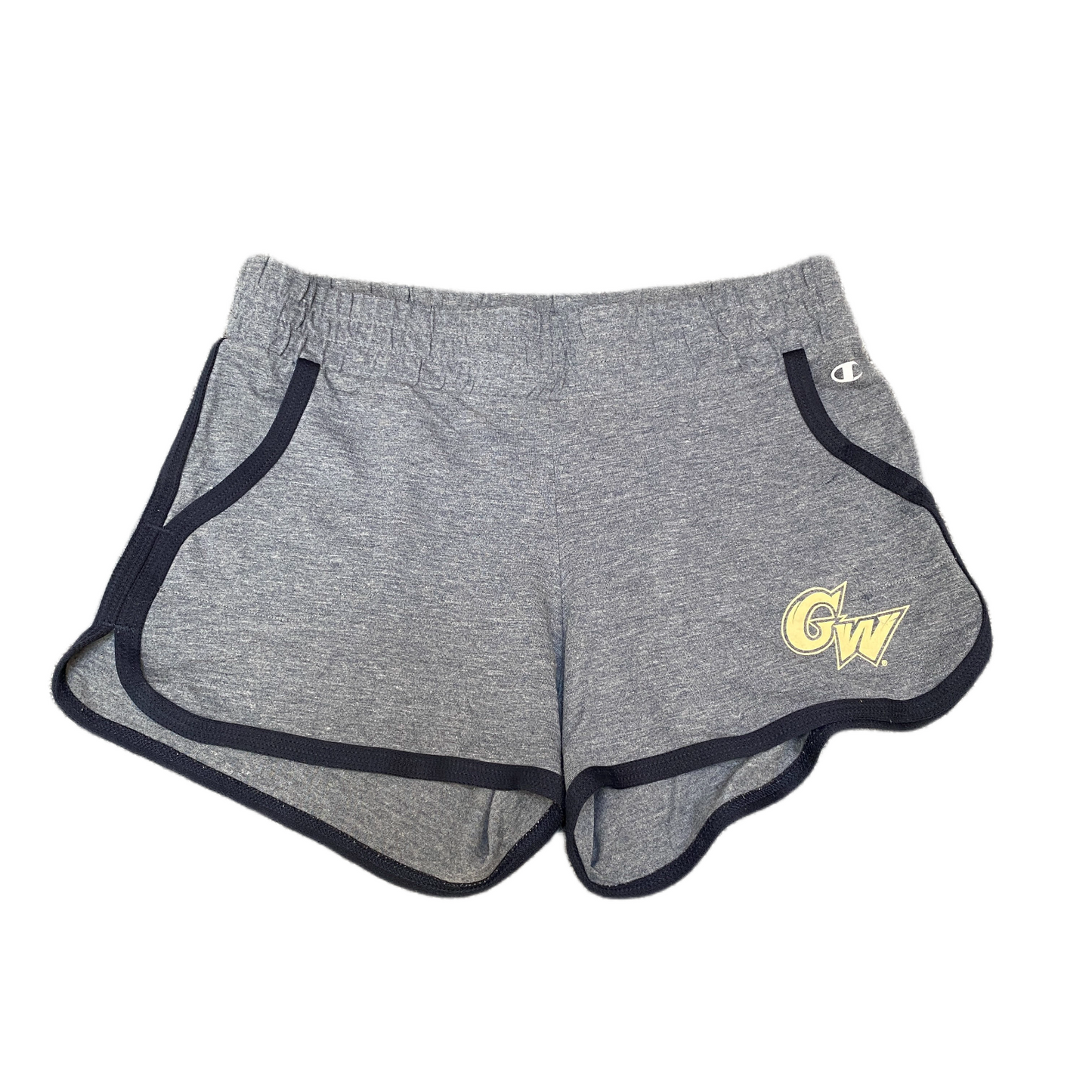 George Washington Running Sprinter Shorts Womens M 29" Waist Grey Dolphin Hem