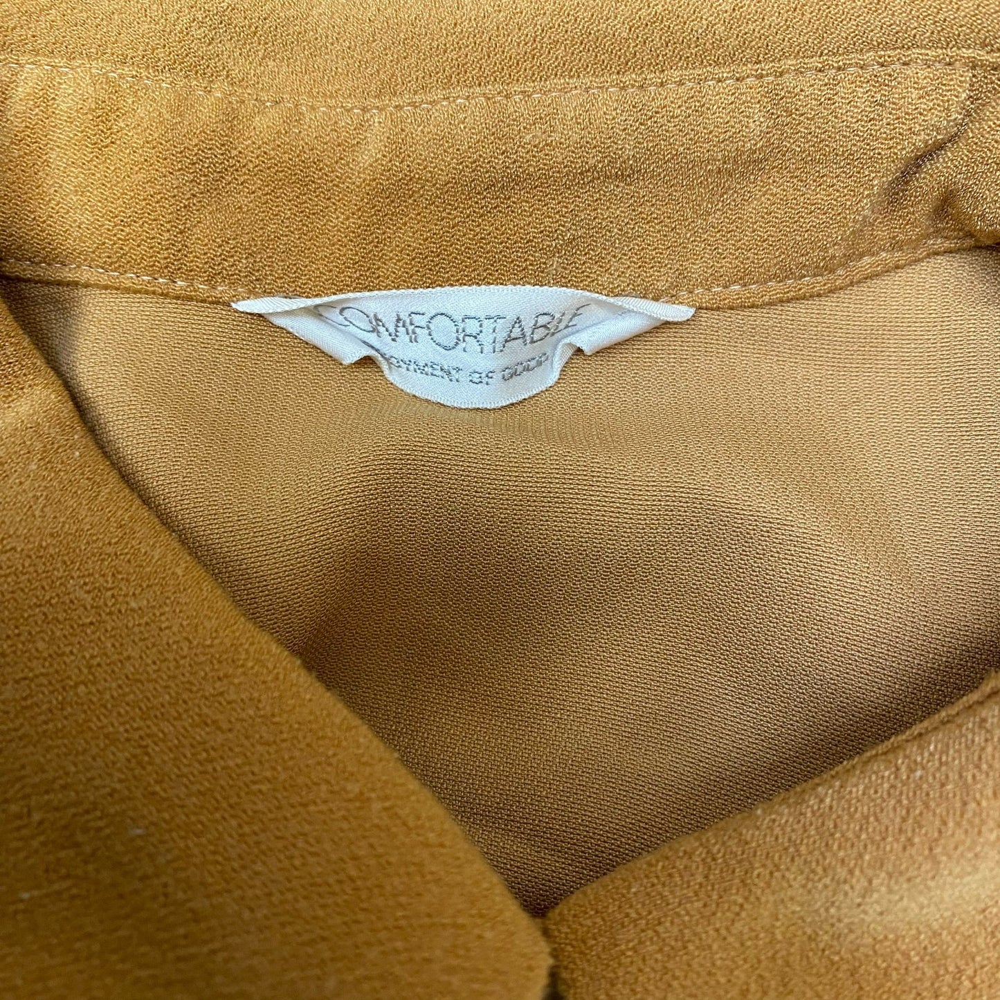 Shirt Top Womens M Brown Casual Long Sleeve Comfortable Collared Button Down