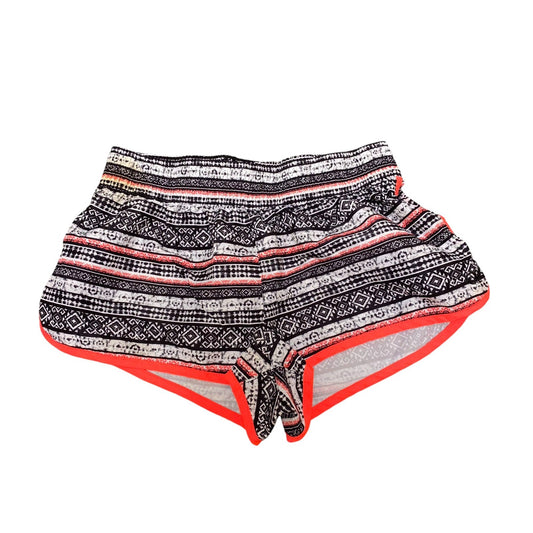 OP Sprinter Shorts Womens Small Grey Orange Aztec Print Athletic Elastic Waist