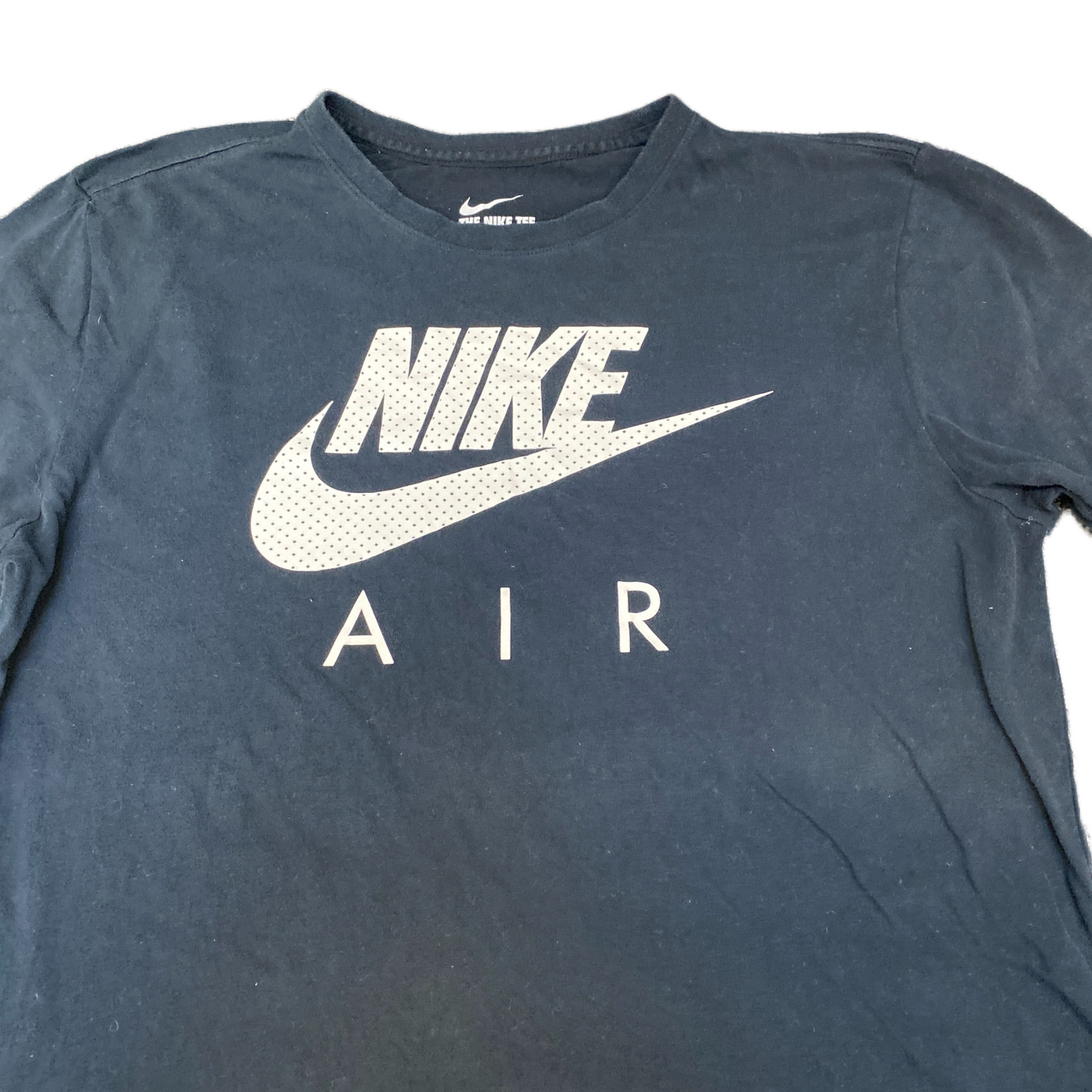 Vtg Nike Air T-Shirt Womens L Black Athletic Cut Swoosh Logo Short Sleeve Tee