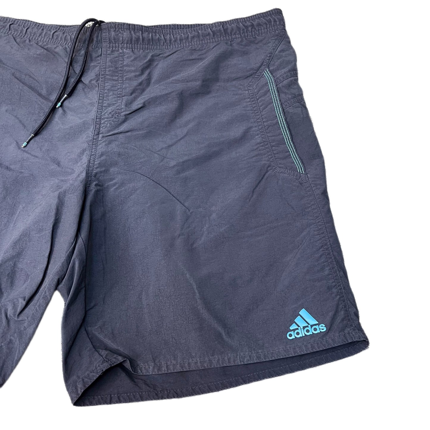 Adidas Swim Trunks Board Shorts Mens XL 41" Waist Dark Navy Lined Drawstring