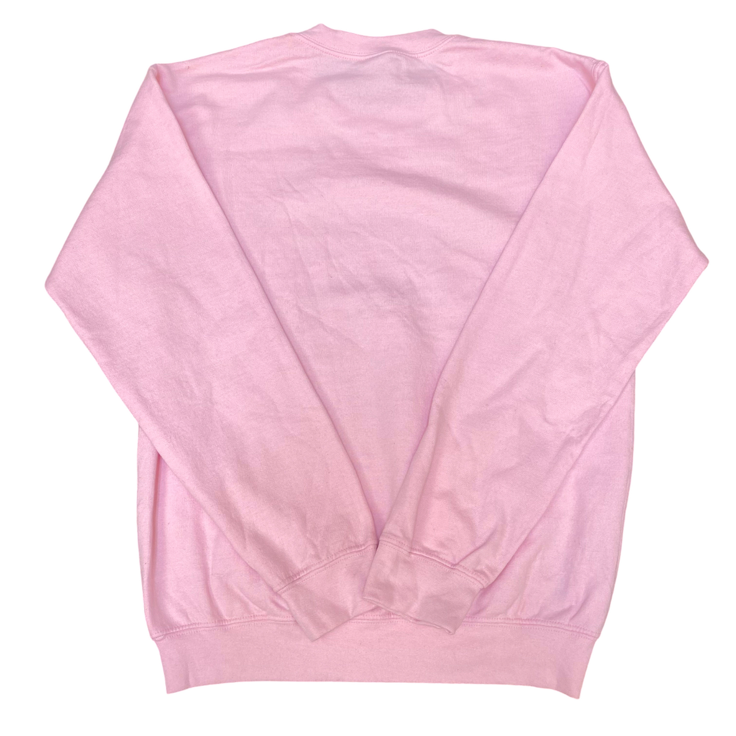 Gildan Sweatshirt Womens Small Pink Mind Your Own Uterus Long Sleeve Crew Neck