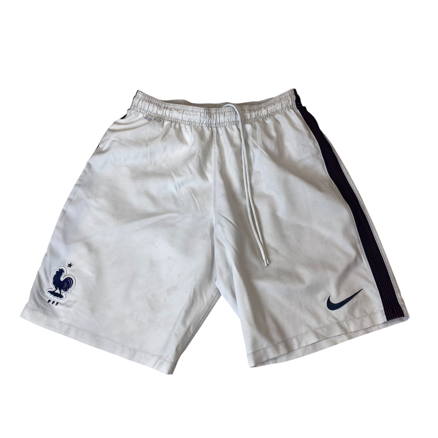 FFF France National Football FIFA World Cup Nike Soccer Shorts M White Dri Fit