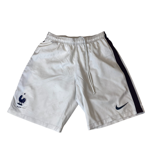 FFF France National Football FIFA World Cup Nike Soccer Shorts M White Dri Fit