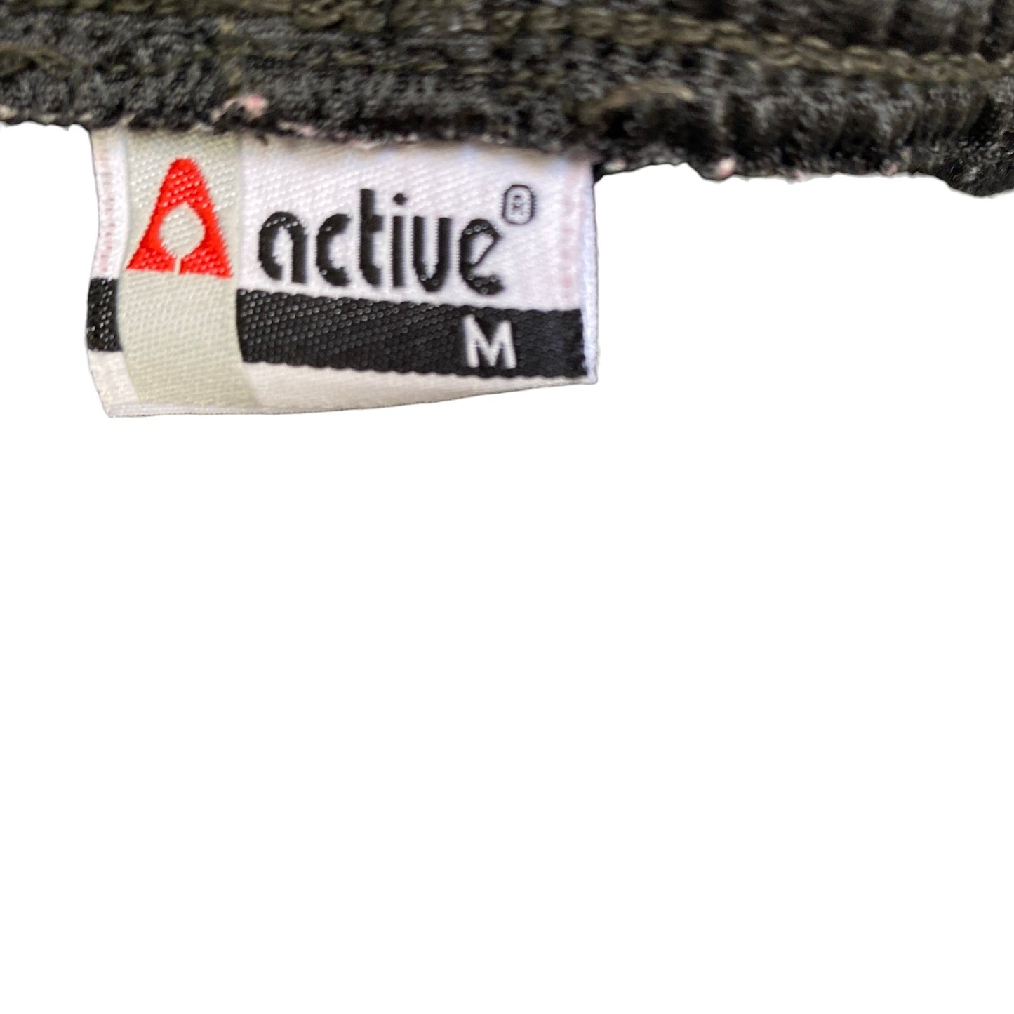 Active Track Pants Fits as Womens 28" Waist Black Snap Button Drawstring Trouser