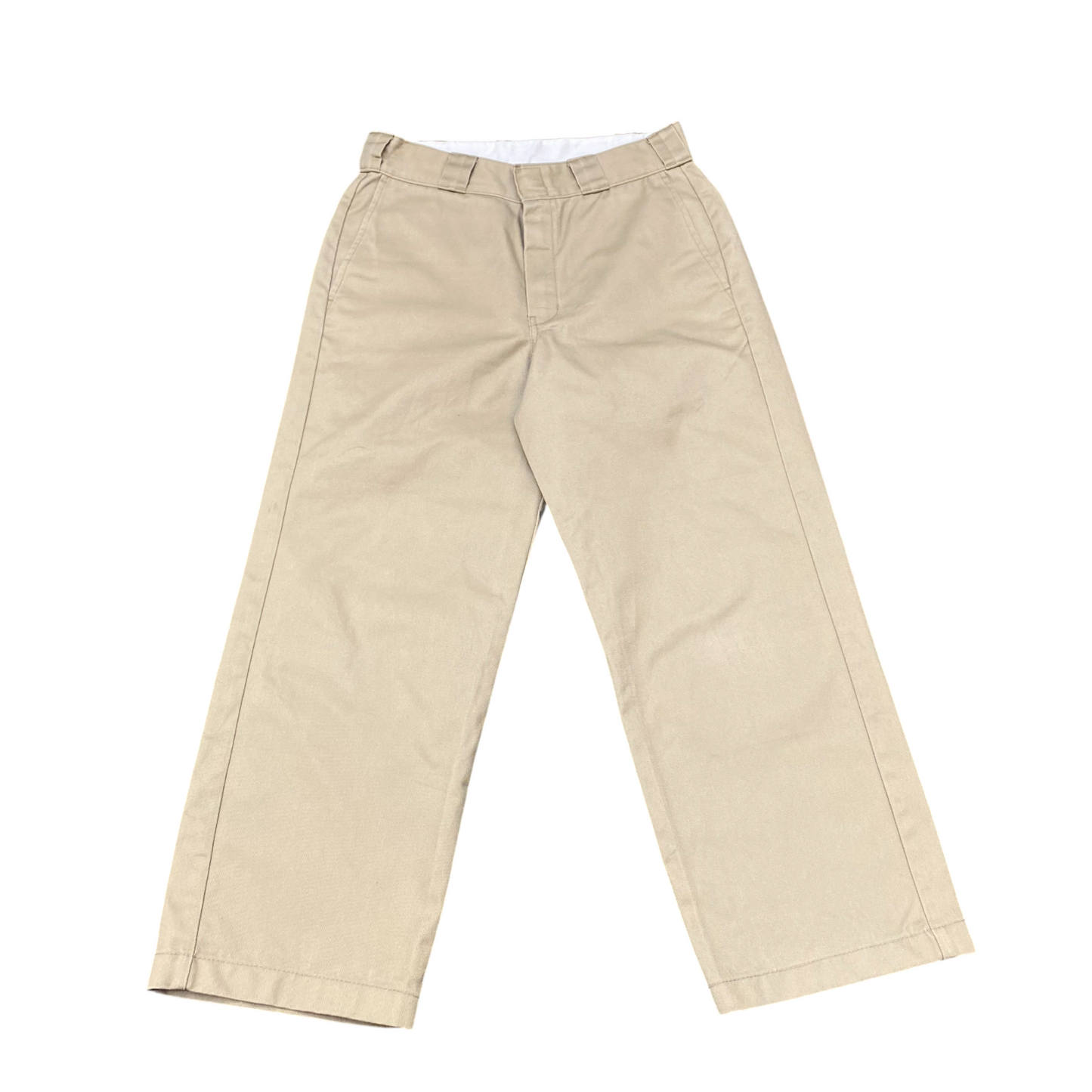 Dickies Trousers Womens Medium Beige Straight Fit Slash Pockets Workwear Outdoor