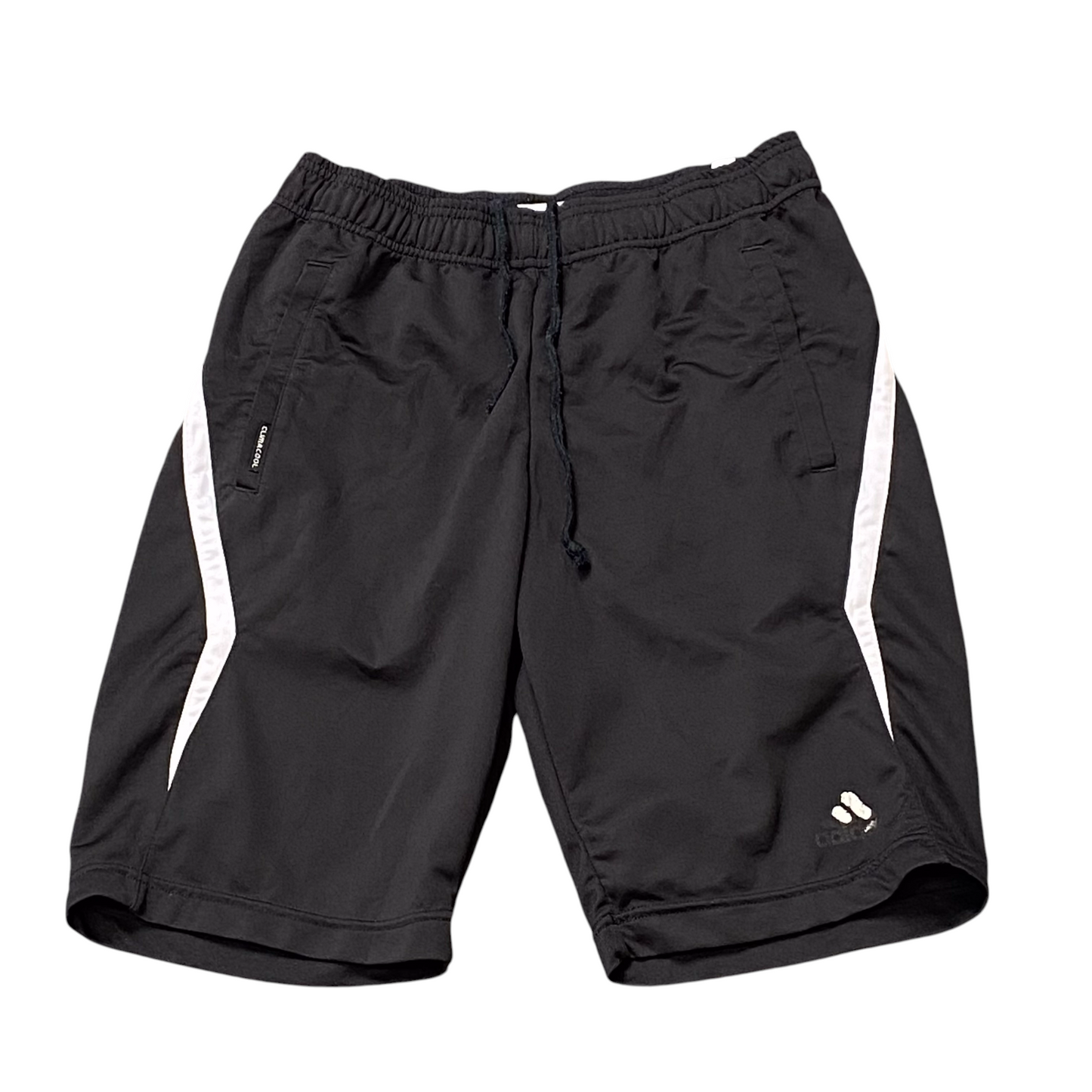 Adidas Shorts Mens Small Black Elastic Waist Drawstring Clima365 Athletic Fit
