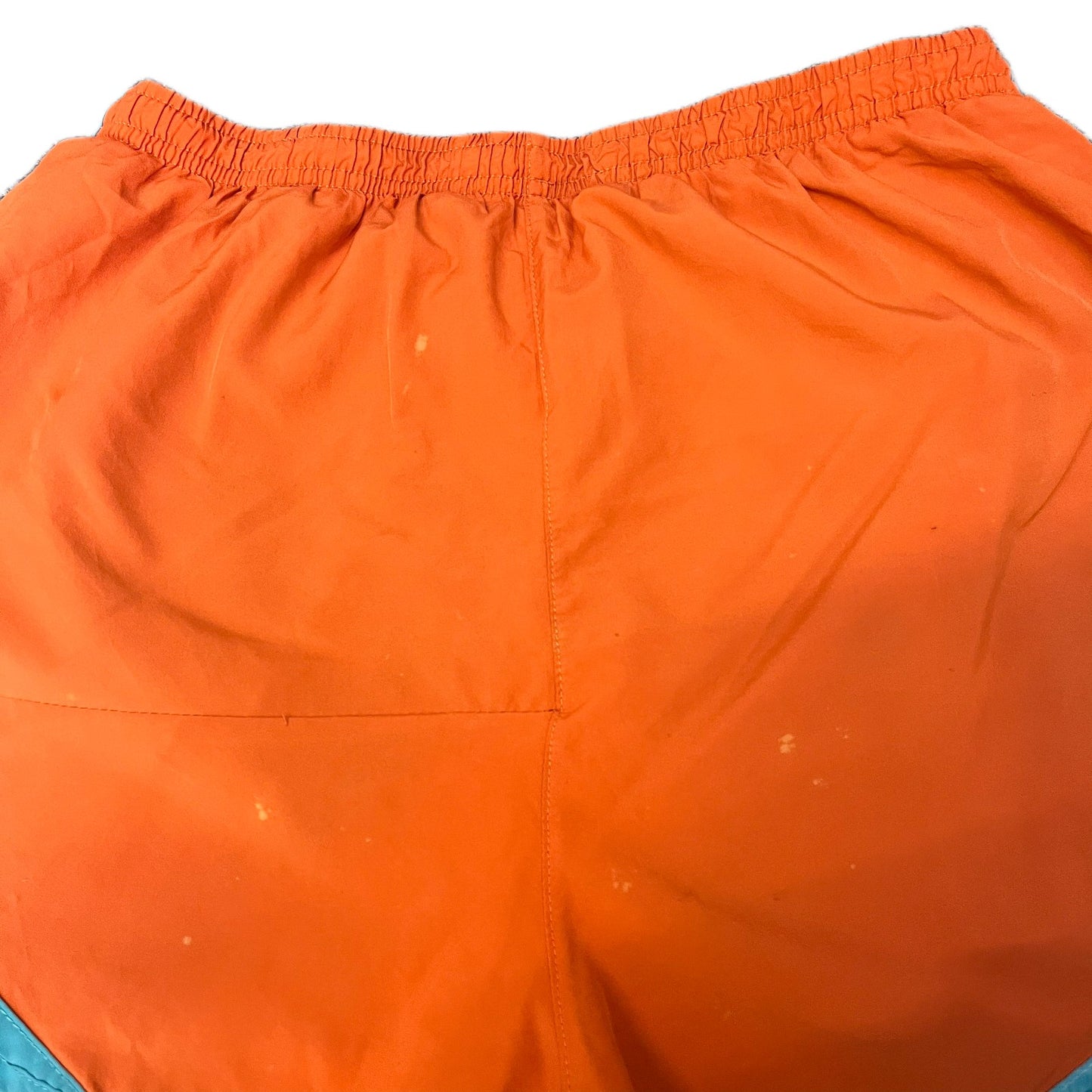 Nike Dri-FIT Running Shorts Womens Small 26" Waist Orange Purple Dolphin Hem