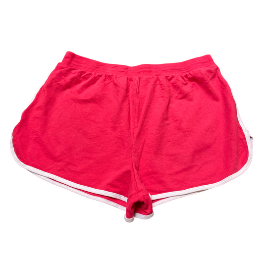 No Boundaries Sprinter Running Shorts Womens XL Red Elastic Waist Dolphin Hem