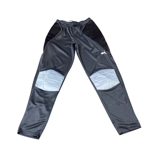 PUMA Joggers Pants Mens Small Grey Dry Cell Elastic Waist Drawstring GK Padded