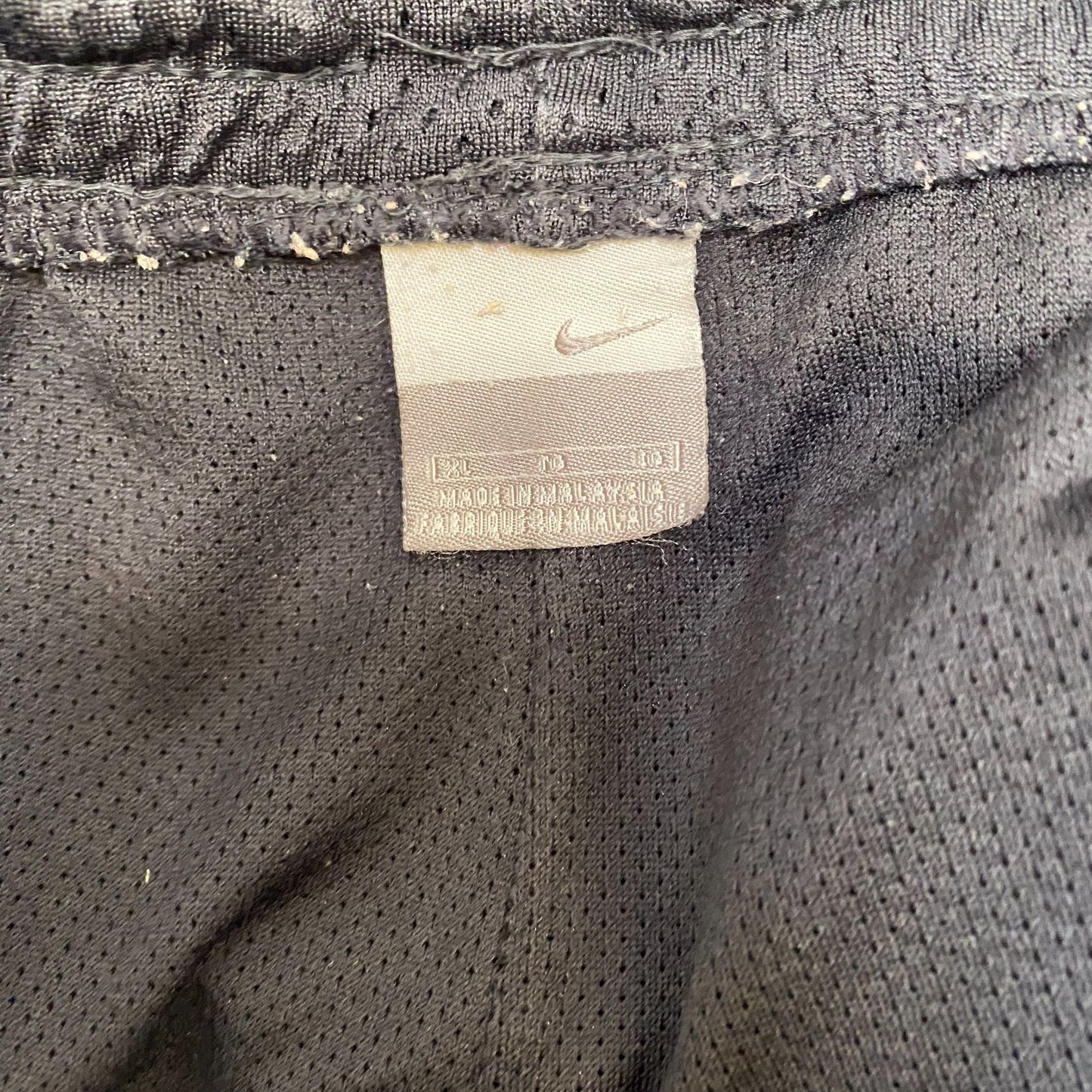 Nike Basketball Shorts Men XL Black Allover Mesh Workout Athletic Fit Drawstring