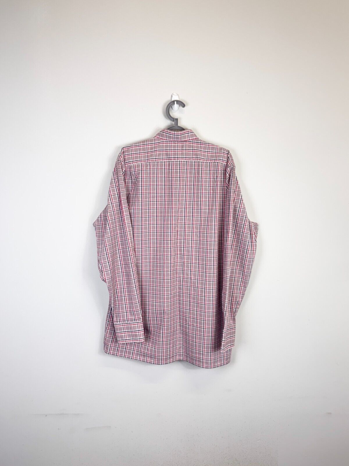 Paul Smith Shirt Men XL Red Checkered Comfort Fit Long Sleeve Casual Button Down