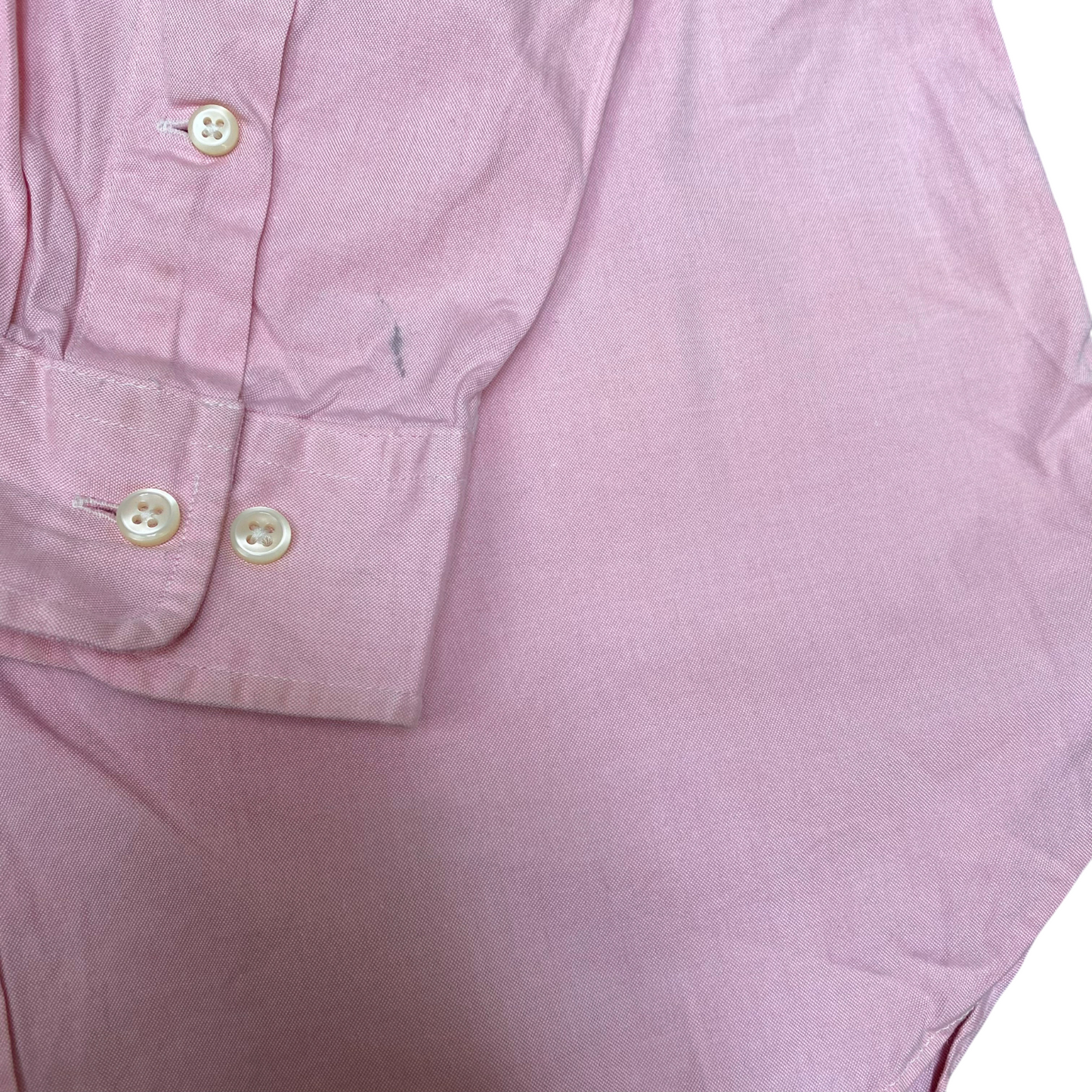 Ralph Lauren Formal Shirt Mens M Pink Long Sleeve Pony Logo Button Down