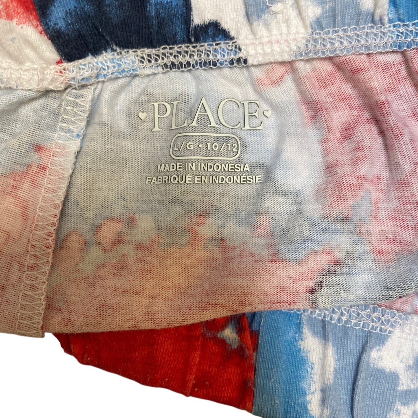 Running Sprinter Shorts Girls L 24" Waist Multi Tie Dye Athletic Gym Dolphin Hem