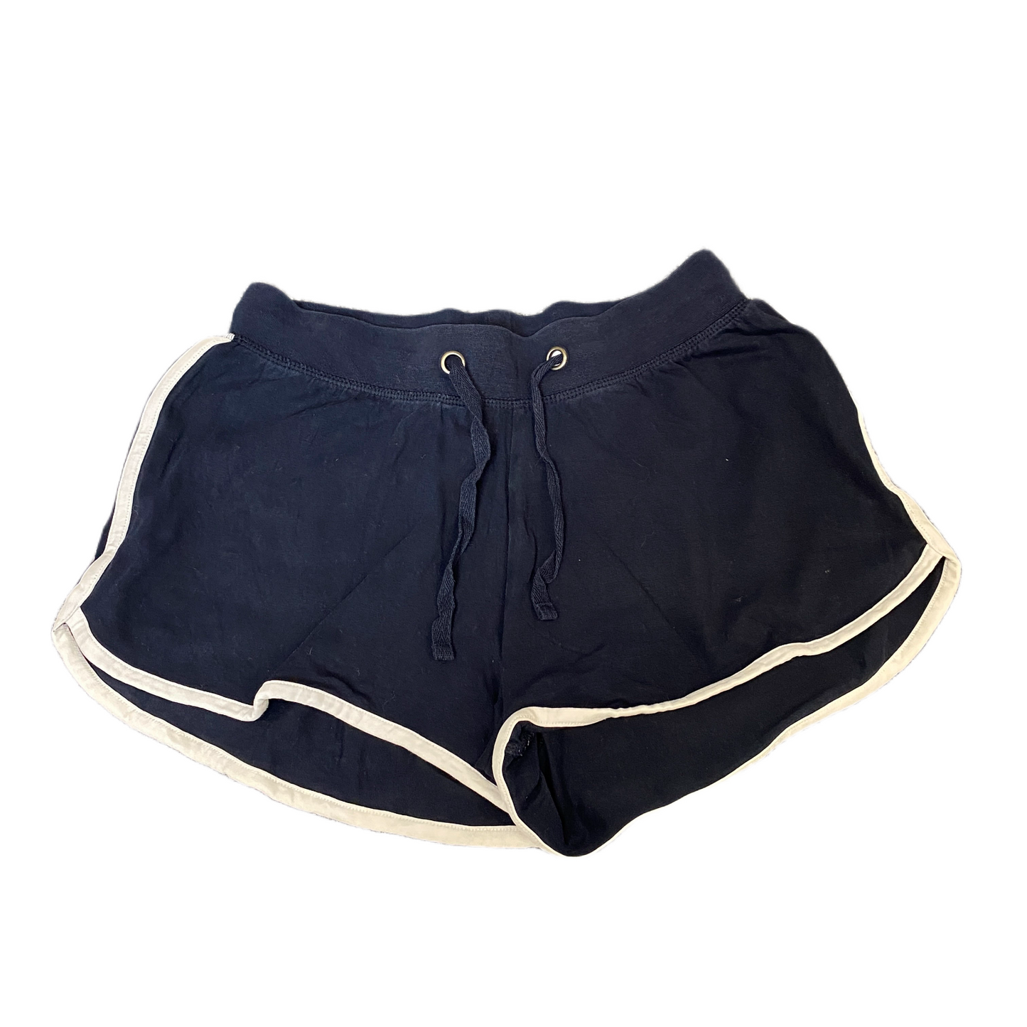 Running Sprinter Shorts Womens M 26" Waist Blue Athletic Gym Workout Dolphin Hem