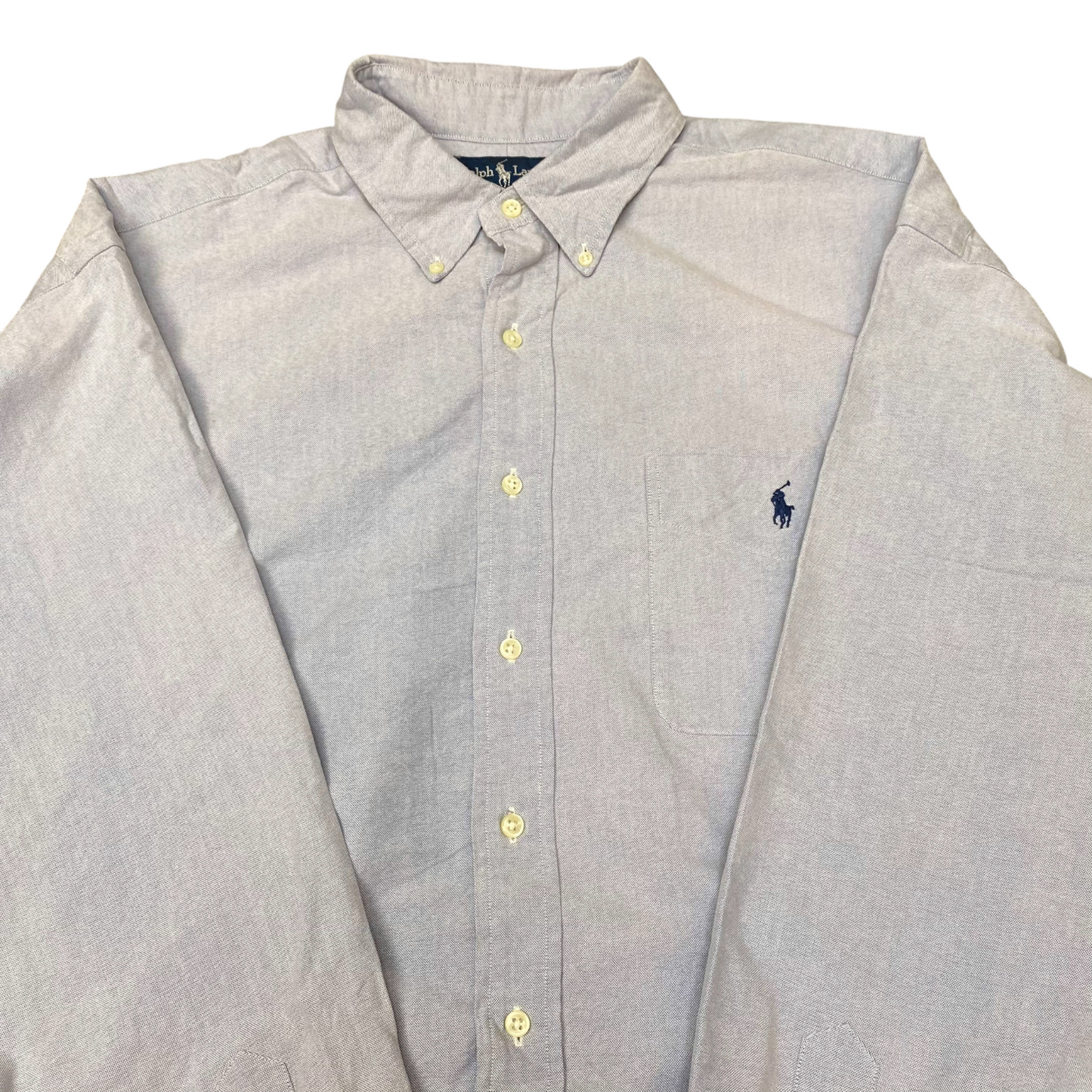 Ralph Lauren Big Shirt Mens XL Blue Casual Long Sleeve Pony Logo Button Down
