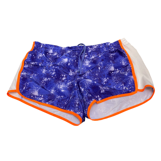 Danskin Now Running Sprinter Shorts Womens Large Blue Elastic Waist Athletic Fit
