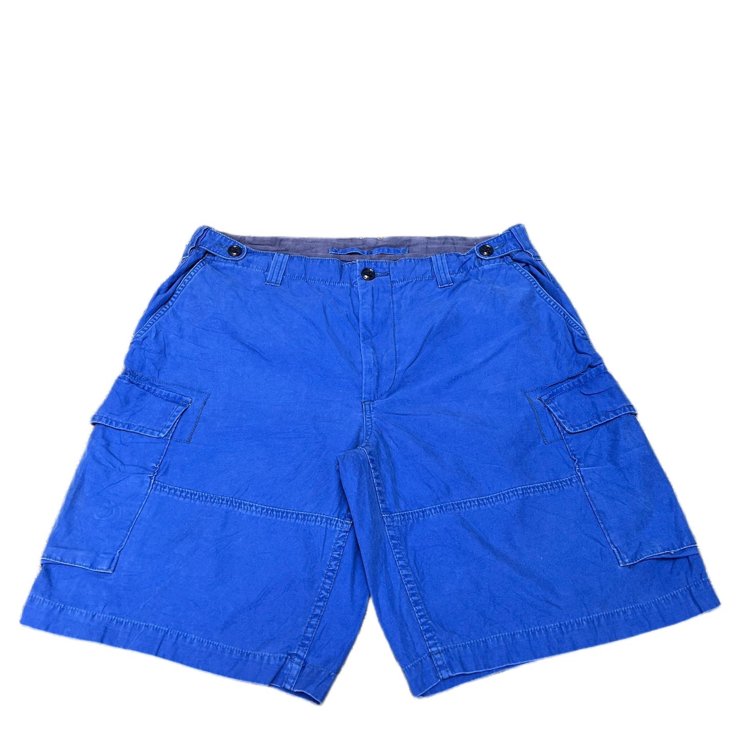 Polo Ralph Lauren Cargo Shorts Fits as Mens XL 37" Waist Blue Canvas Utility