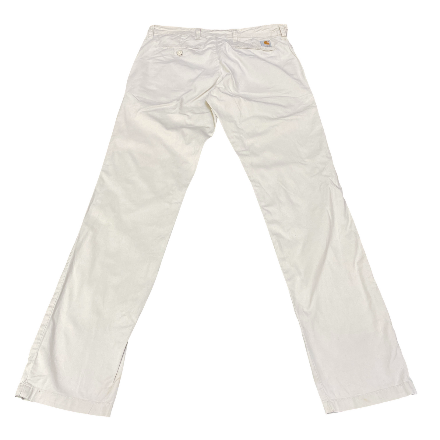 Carhartt Sid Pants Mens 33" Waist White Canvas Twill Carpenter Grunge Straight