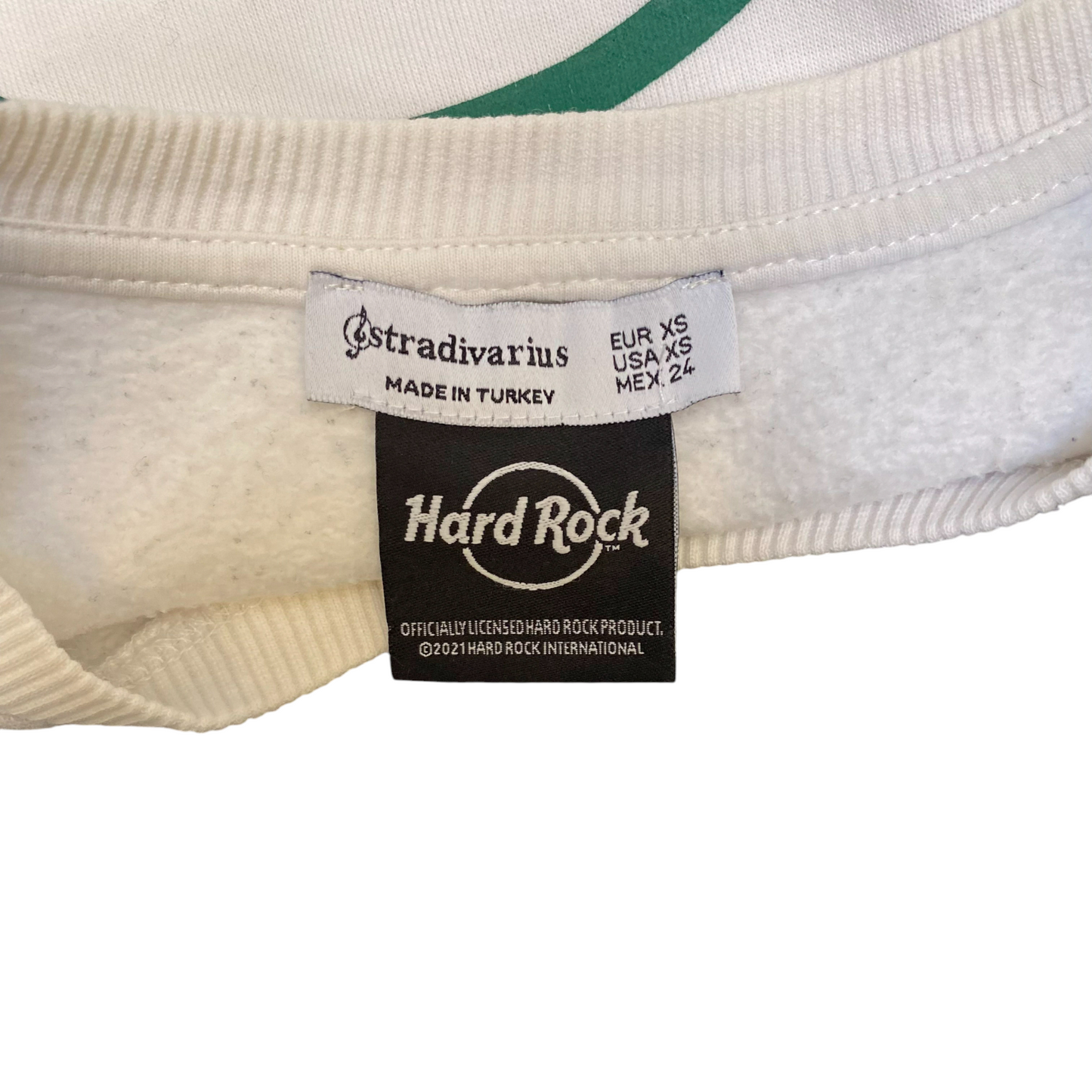 Hard Rock Cafe Sweatshirt Womens Large White Long Sleeve Crew Neck Pullover