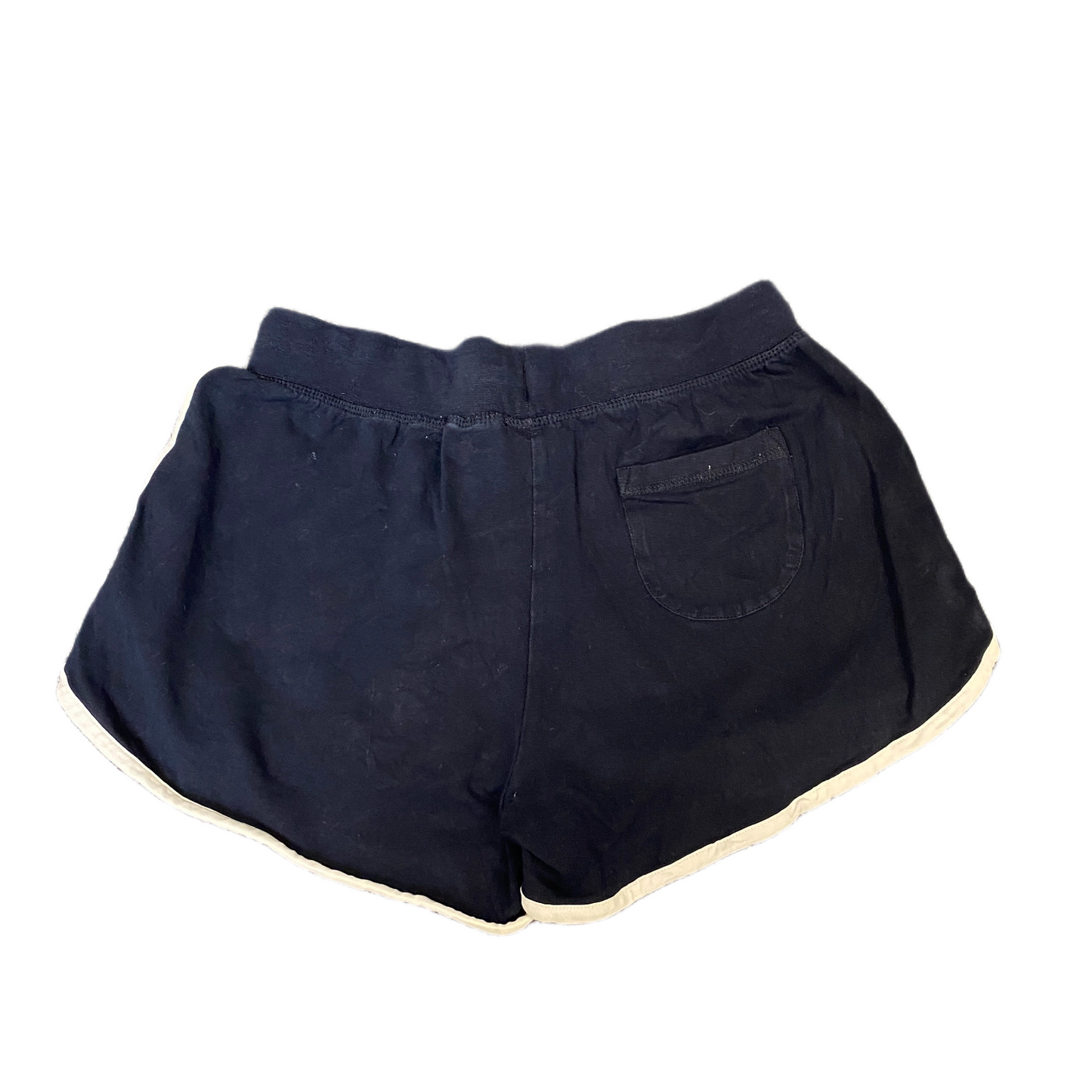 Running Sprinter Shorts Womens M 26" Waist Blue Athletic Gym Workout Dolphin Hem