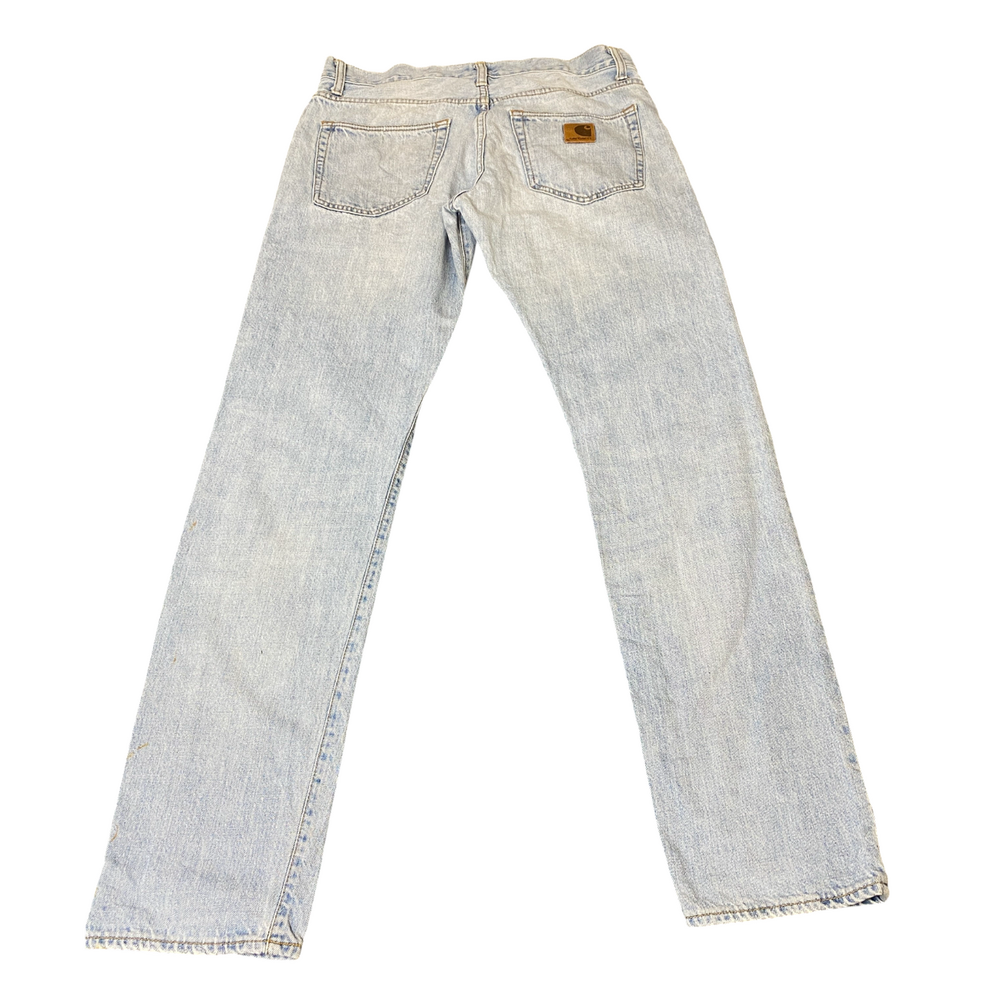 Carhartt Klondike Pant Jeans Mens L Blue Denim Workwear Regular Fit Straight Leg