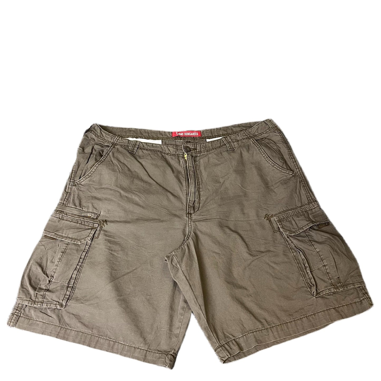 Lee Dungarees Cargo Shorts Fits as Men XL 41" Waist Brown Utility Hiking Outdoor