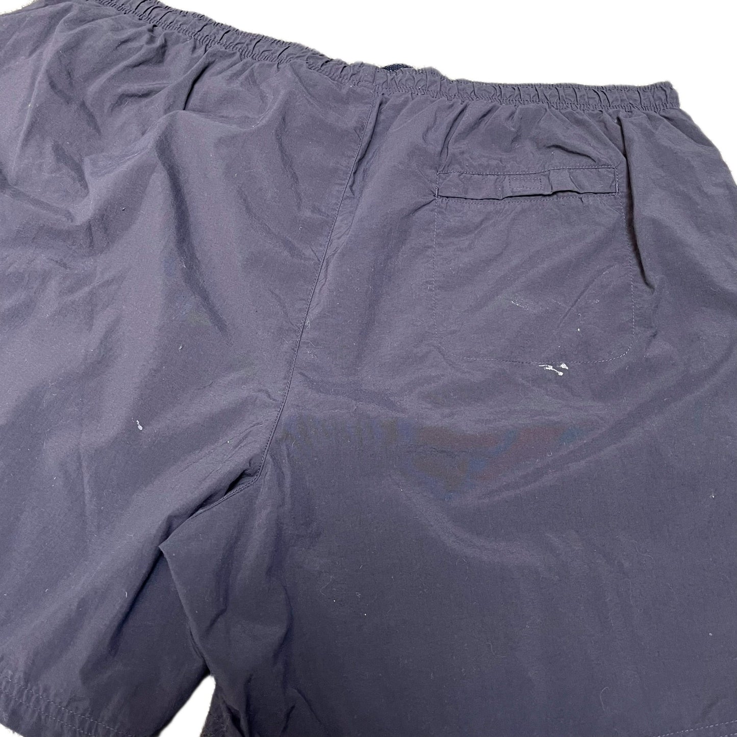 Vtg Nike Swim Trunk Board Shorts Mens XL 39" Waist Navy Mesh Lined Drawstring
