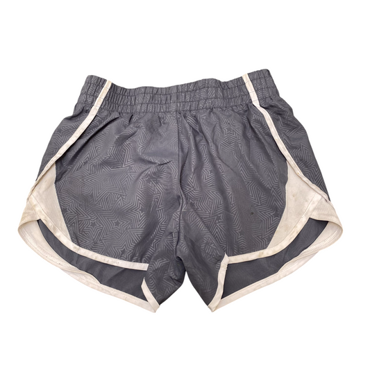 Active Running Sprinter Shorts Womens Large Grey Gym Athletic Fit Elastic Waist