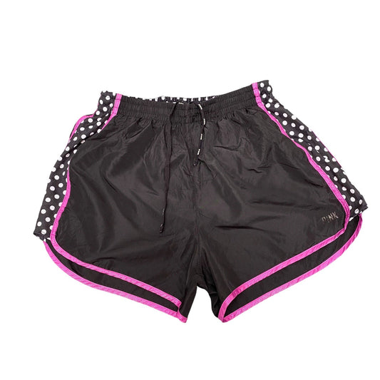 Pink Victoria's Secret Sprinter Shorts Womens Small Black Purple Polka Dot