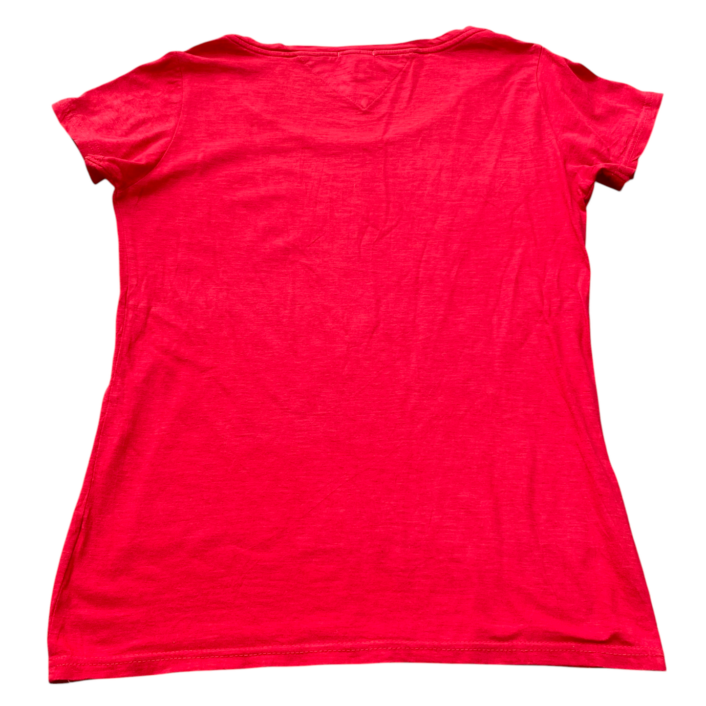 Hilfiger Denim T Shirt Mens Medium Red Short Sleeve Round Neck Pullover Tee