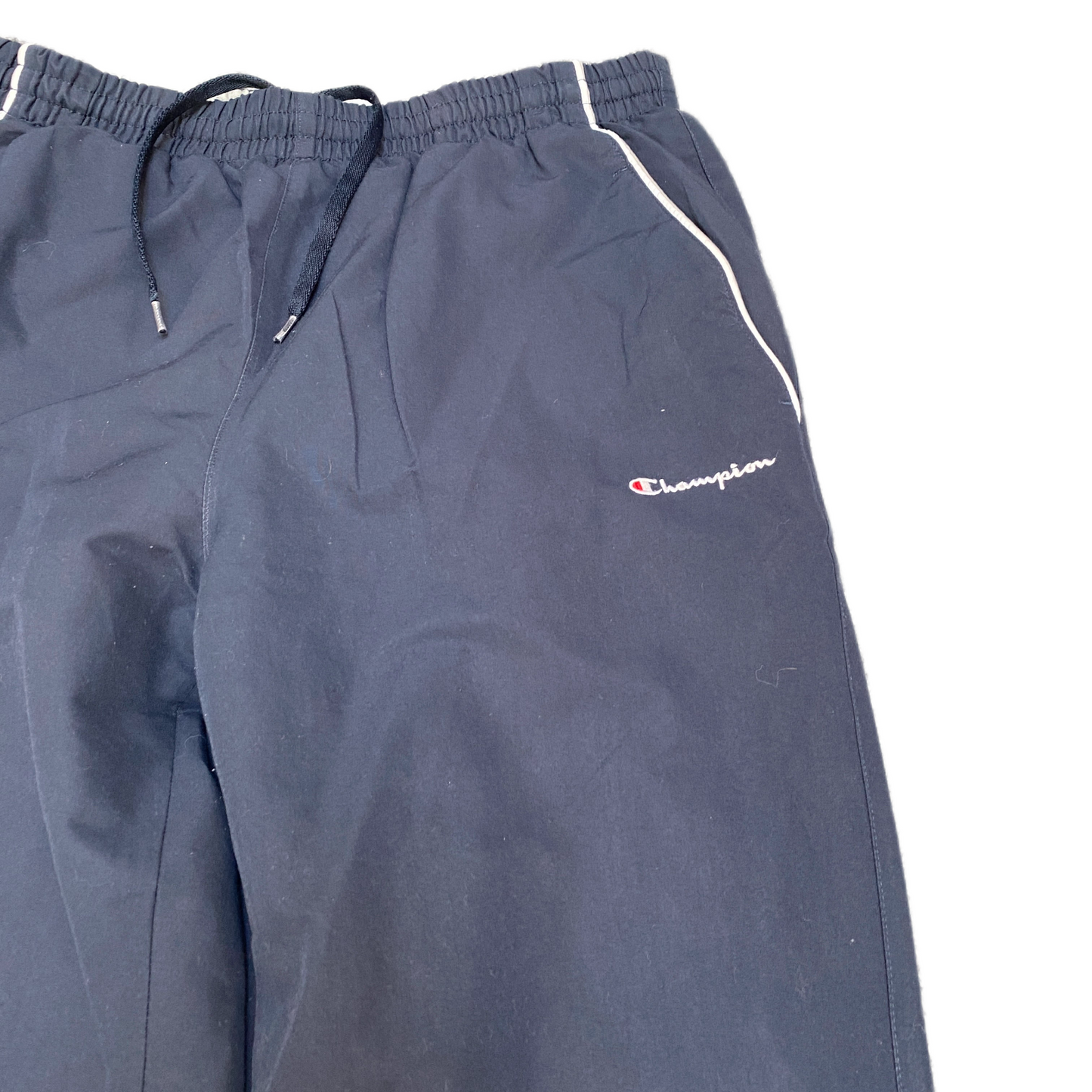 Champion Joggers Fits as Womens 29" Waist Navy Lined Stretch Drawstring Trousers